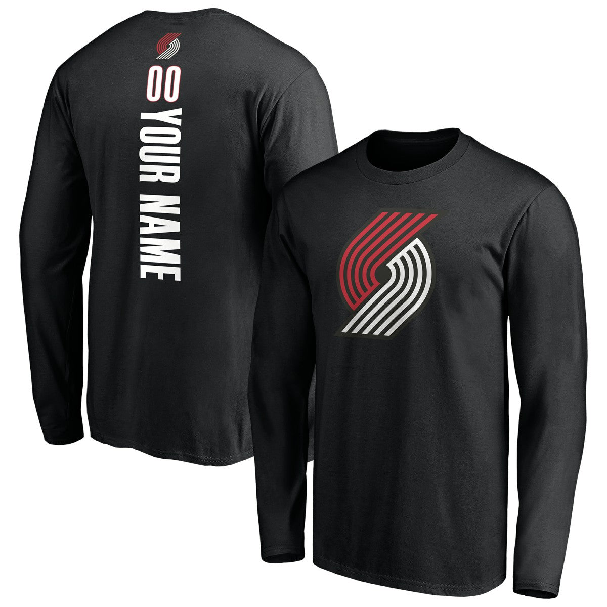 NBA Portland Trail Blazers Playmaker Personalized Name & Number Long Sleeve T-Shirt