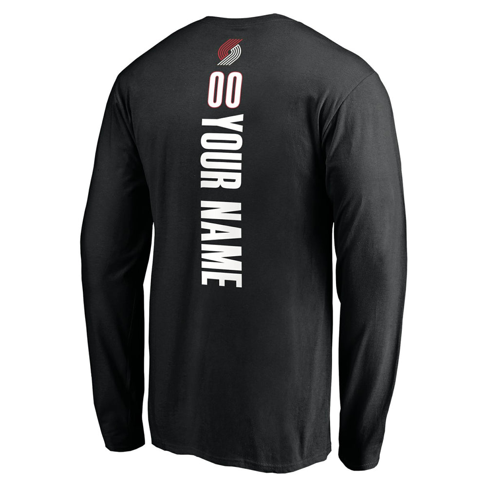 NBA Portland Trail Blazers Playmaker Personalized Name & Number Long Sleeve T-Shirt