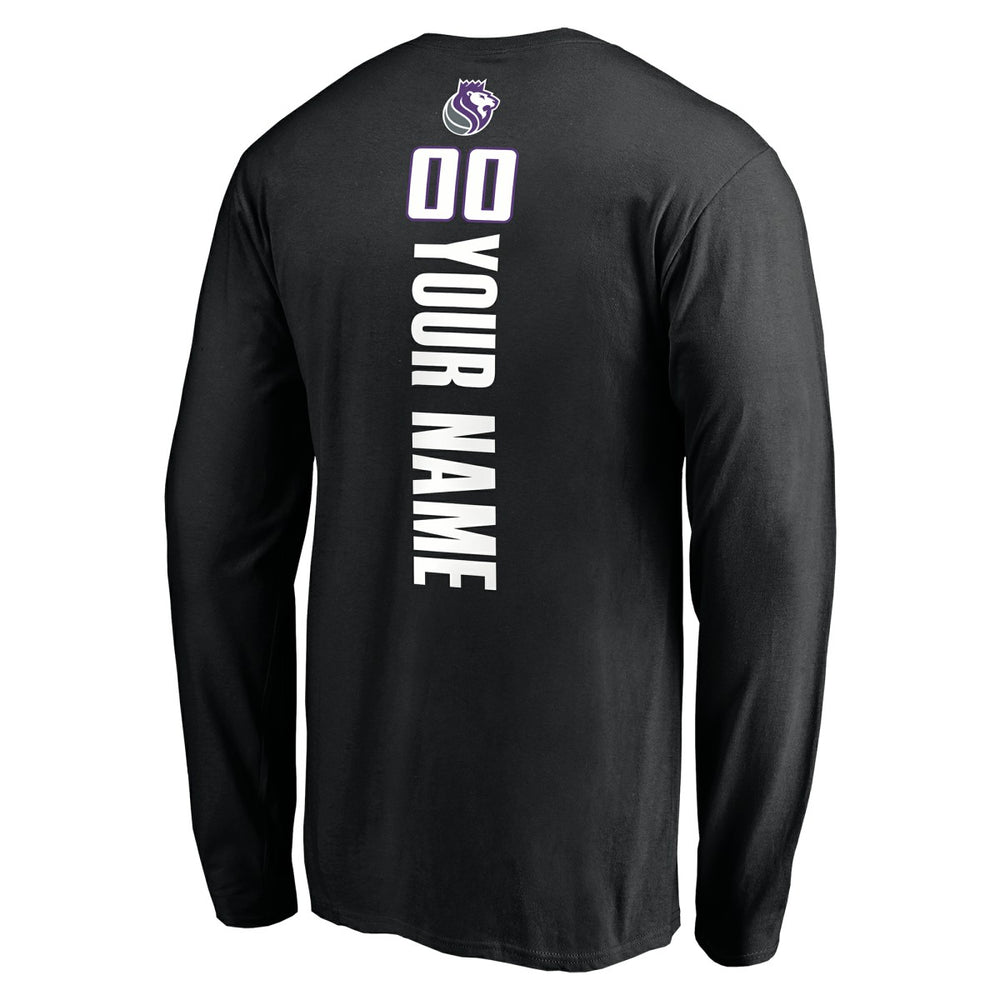 NBA Sacramento Kings Playmaker Personalized Name & Number Long Sleeve T-Shirt