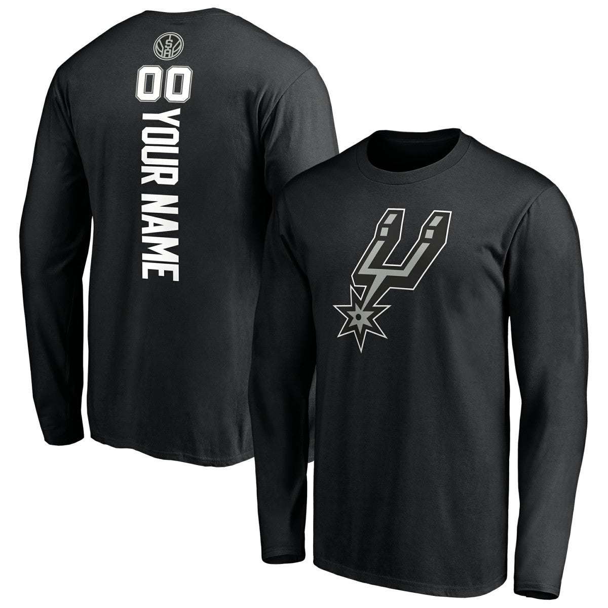 NBA San Antonio Spurs Playmaker Personalized Name & Number Long Sleeve T-Shirt
