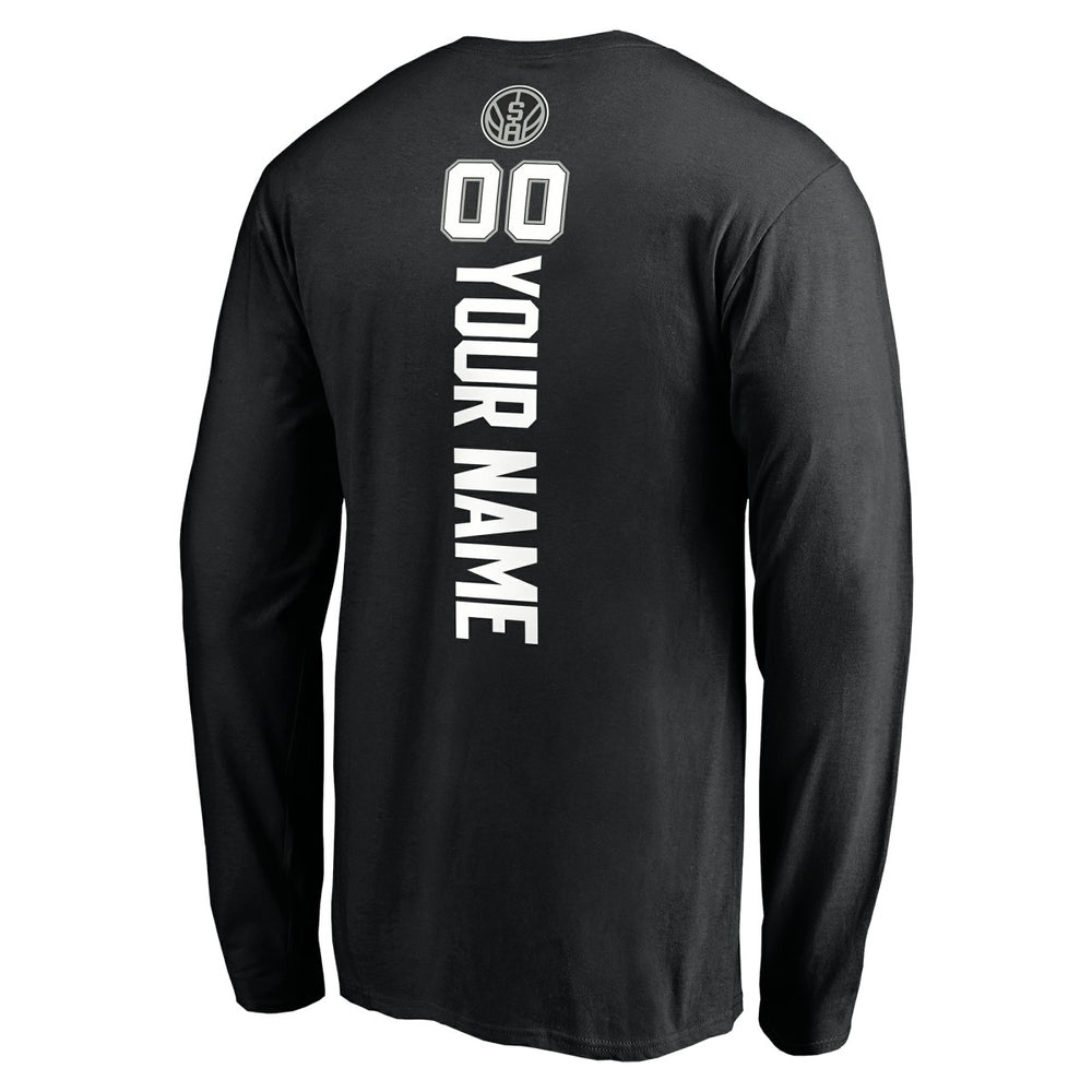 NBA San Antonio Spurs Playmaker Personalized Name & Number Long Sleeve T-Shirt