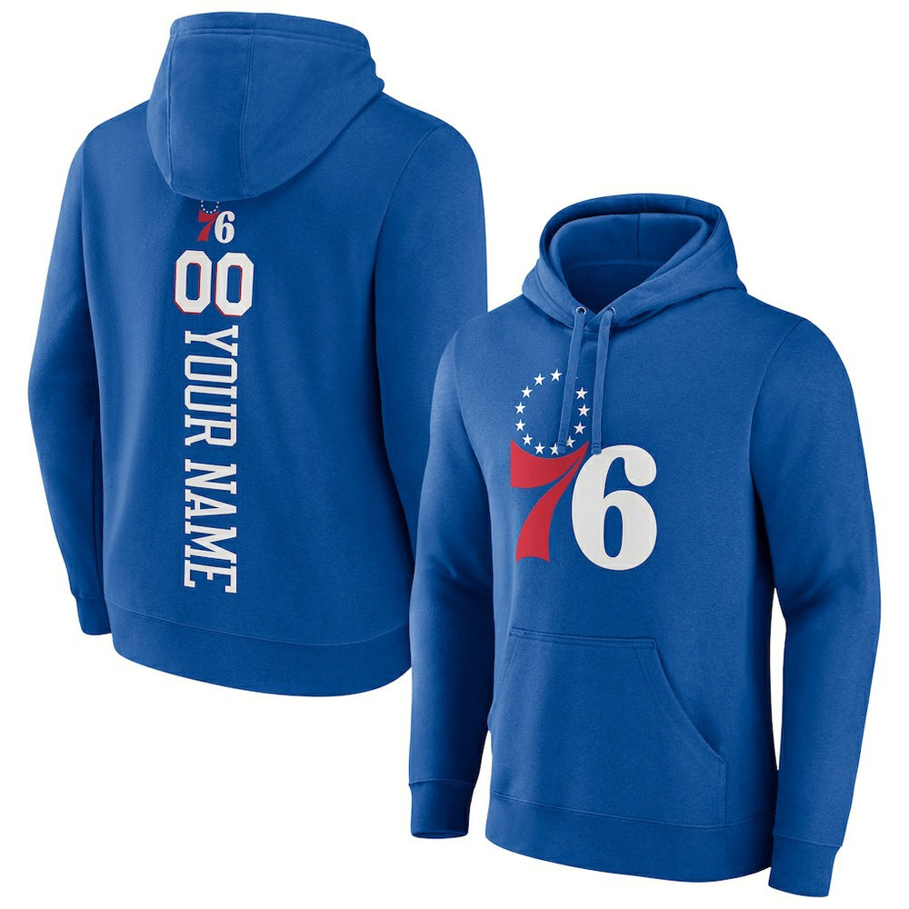 NBA Philadelphia 76ers Playmaker Personalized Name & Number Pullover Hoodie
