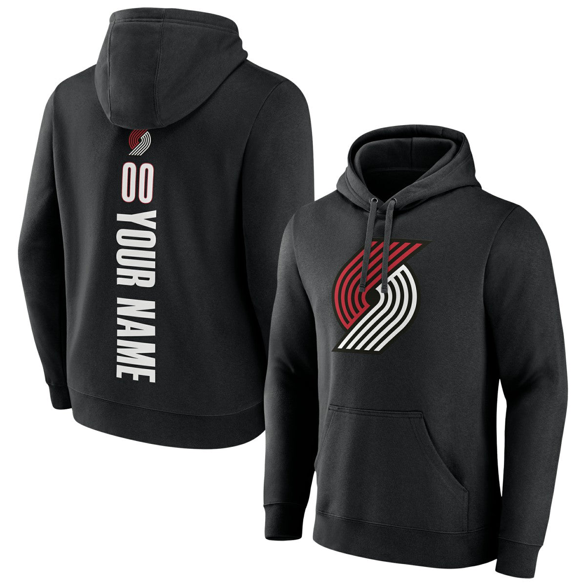 NBA Portland Trail Blazers Playmaker Personalized Name & Number Pullover Hoodie