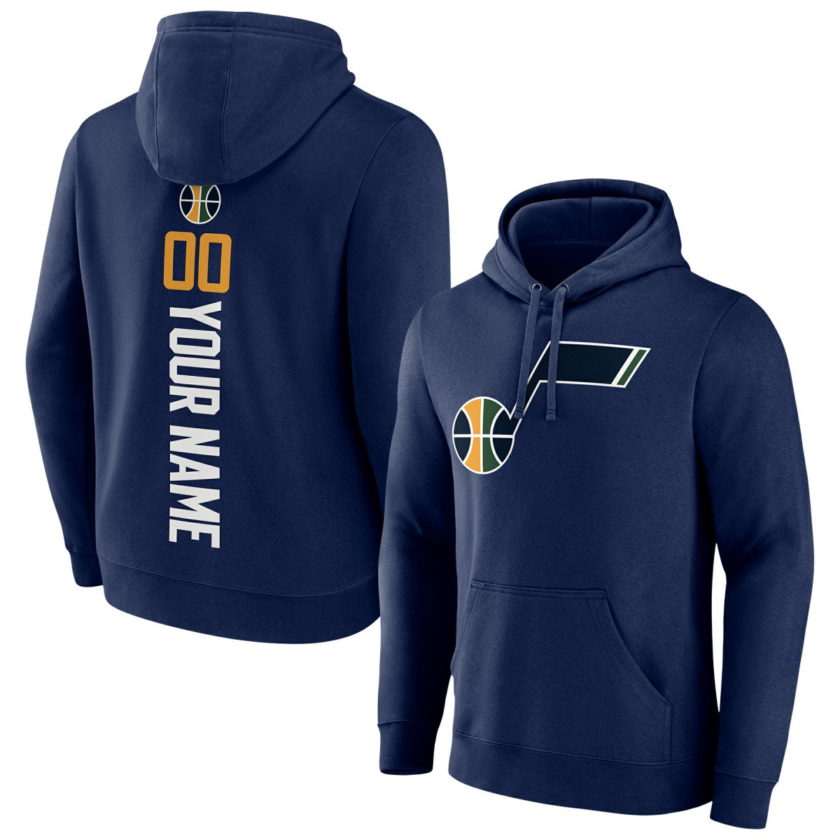 NBA Utah Jazz Playmaker Personalized Name & Number Pullover Hoodie