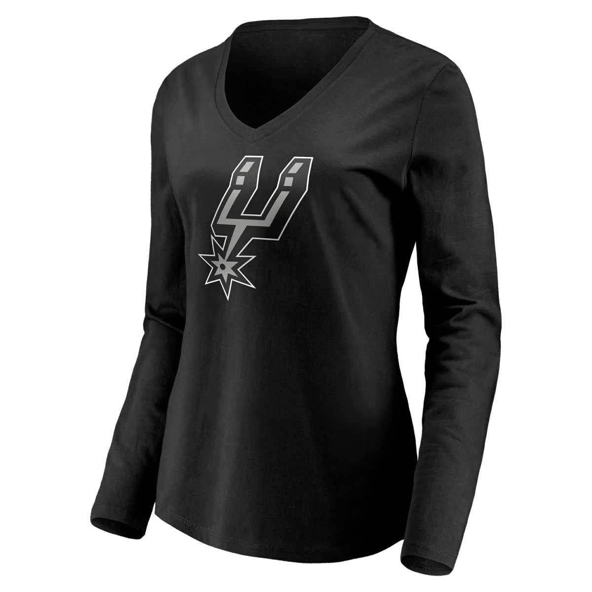 NBA San Antonio Spurs Women's Playmaker Personalized Name & Number Long Sleeve V-Neck T-Shirt