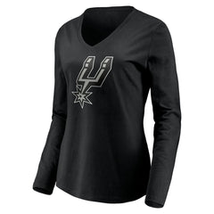 NBA San Antonio Spurs Women's Playmaker Personalized Name & Number Long Sleeve V-Neck T-Shirt