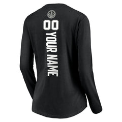 NBA San Antonio Spurs Women's Playmaker Personalized Name & Number Long Sleeve V-Neck T-Shirt
