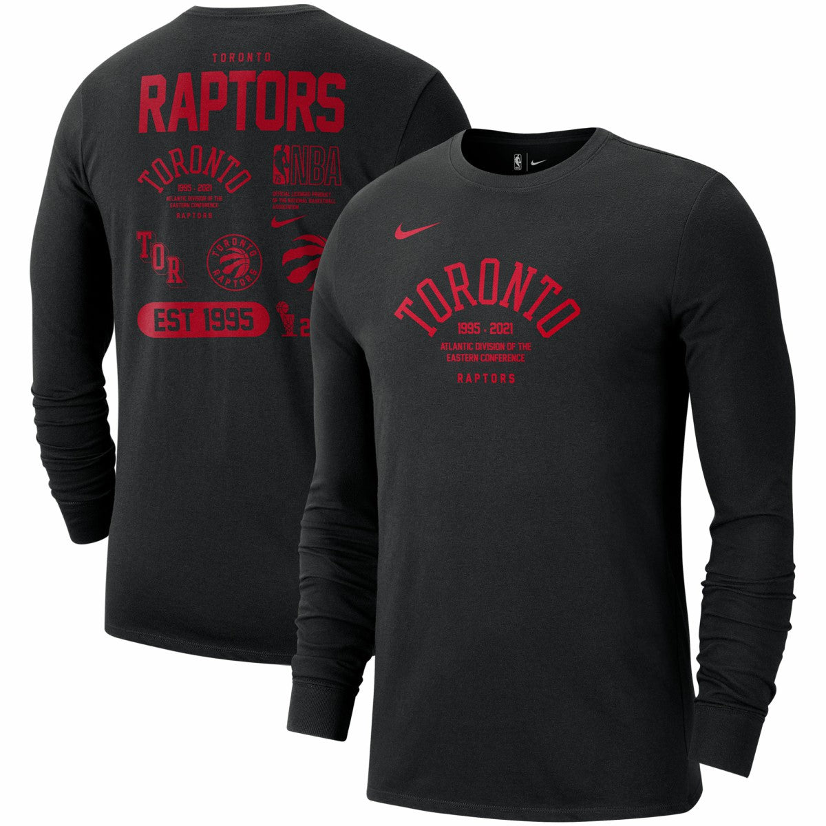 NBA Toronto Raptors 75th Anniversary Courtside Element Long Sleeve T-Shirt