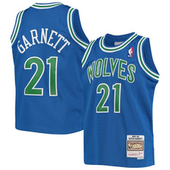 NBA Kevin Garnett Minnesota Timberwolves Youth 1995-96 Hardwood Classics Swingman Jersey