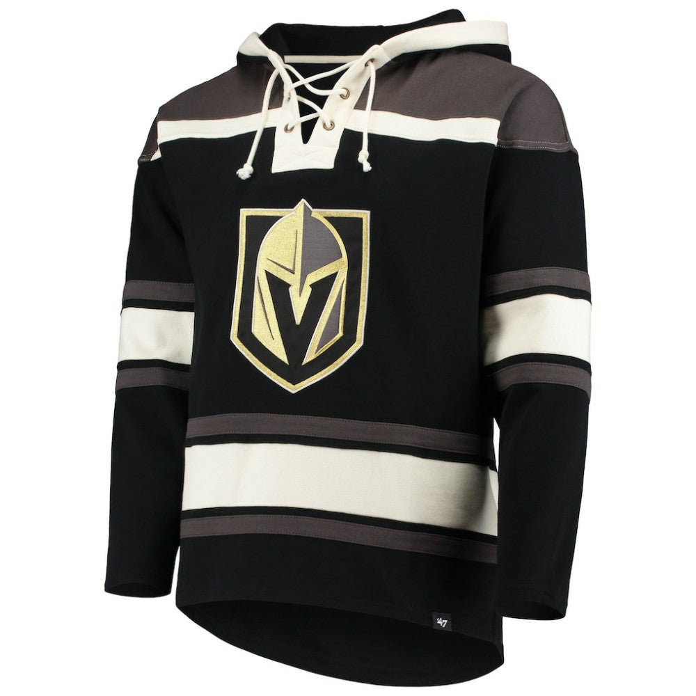 NHL Black Mark Stone Vegas Golden Knights '47 Player Name & Number Lacer Pullover Hoodie