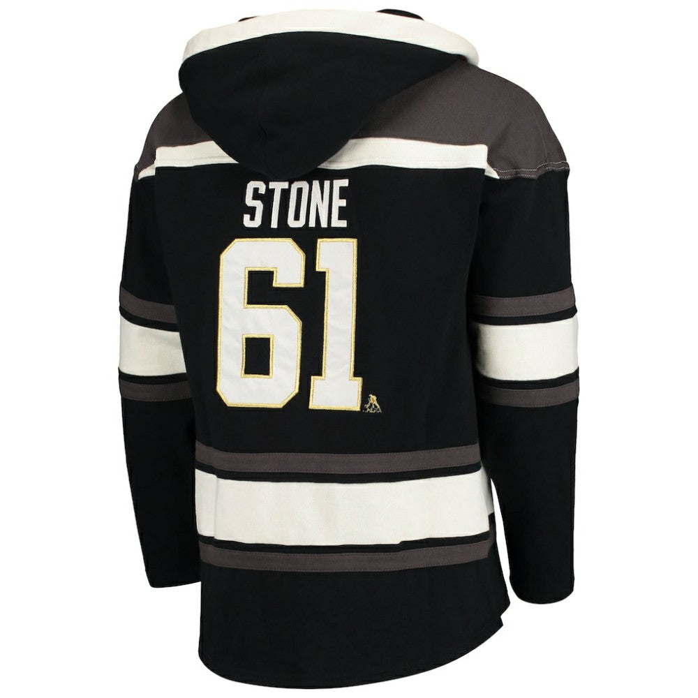 NHL Black Mark Stone Vegas Golden Knights '47 Player Name & Number Lacer Pullover Hoodie