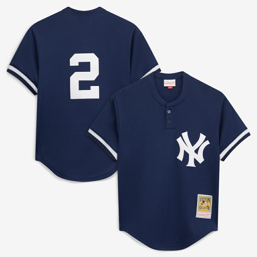 MLB Derek Jeter New York Yankees Mitchell & Ness Authentic Batting Practice Jersey
