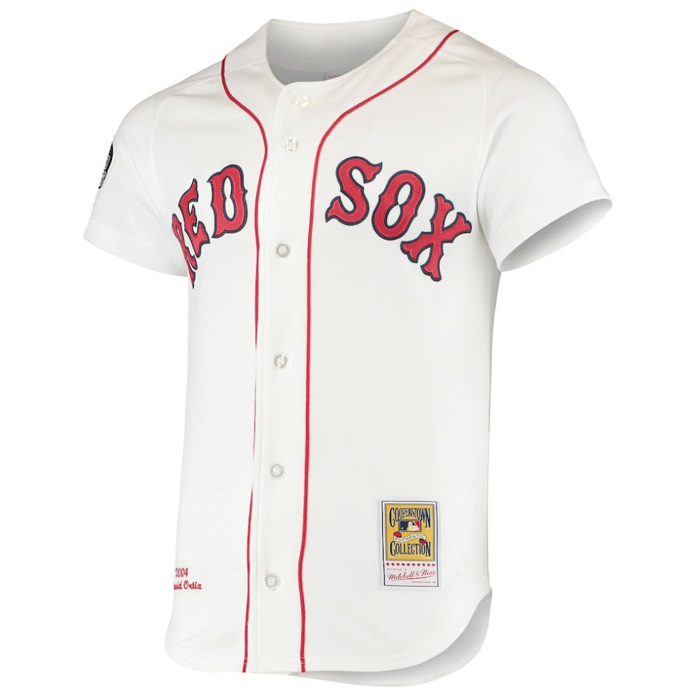 MLB David Ortiz Boston Red Sox Mitchell & Ness 2004 Cooperstown Collection Home Authentic Jersey