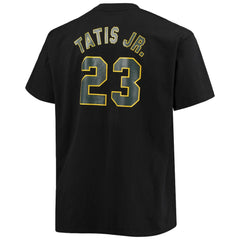 MLB Fernando Tatis Jr. San Diego Padres Fanatics Big & Tall Wordmark Name & Number T-Shirt
