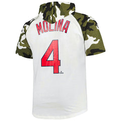 MLB Yadier Molina St. Louis Cardinals Player Big & Tall Raglan Hoodie T-Shirt