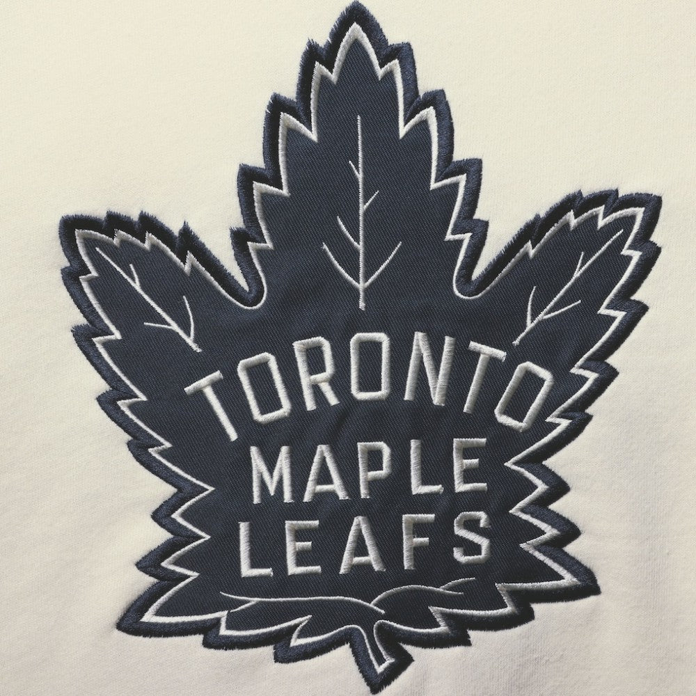 NHL Cream Toronto Maple Leafs '47 Superior Lacer Hoodie