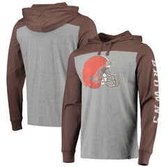 '47 Franklin Wooster Long Sleeve Hoodie T-Shirt - Cleveland Browns
