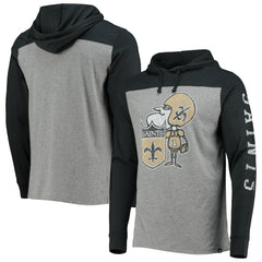 '47 Franklin Wooster Throwback Long Sleeve Hoodie T-Shirt - New Orleans Saints