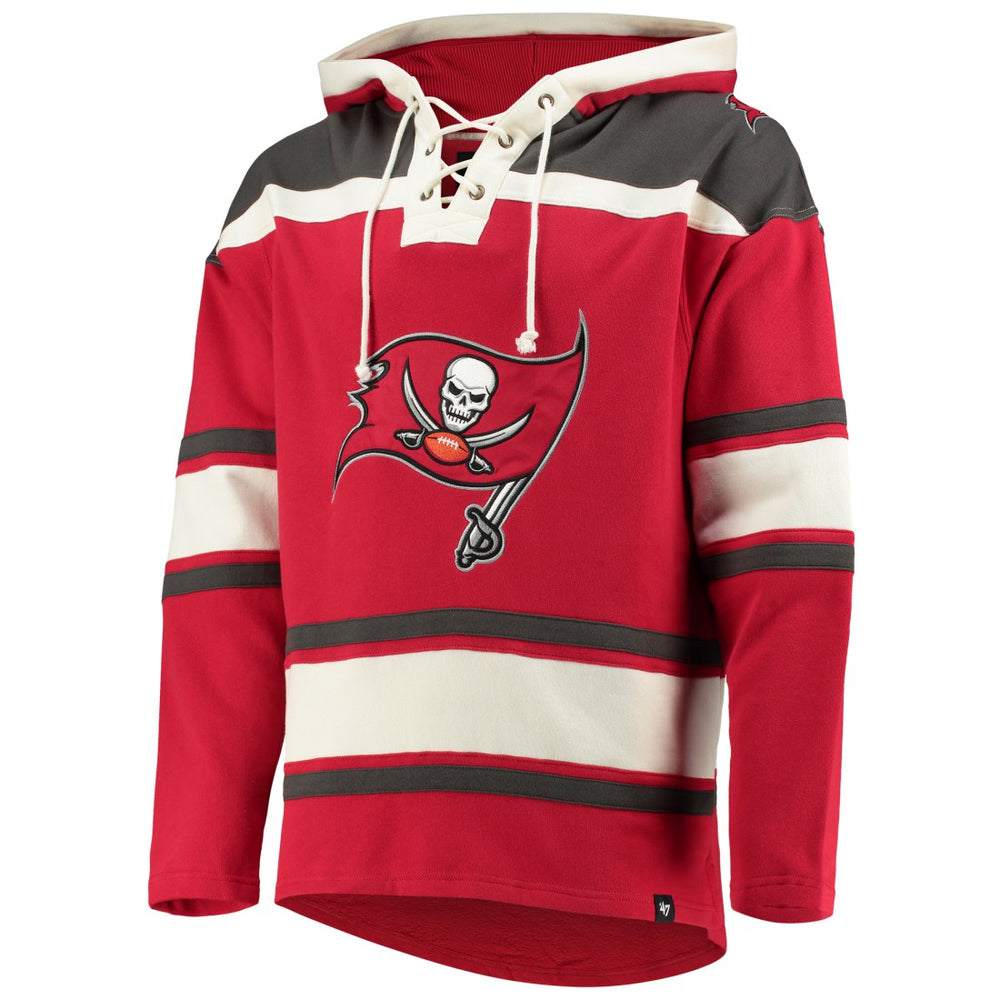 '47 Lacer V-Neck Pullover Hoodie - Tampa Bay Buccaneers