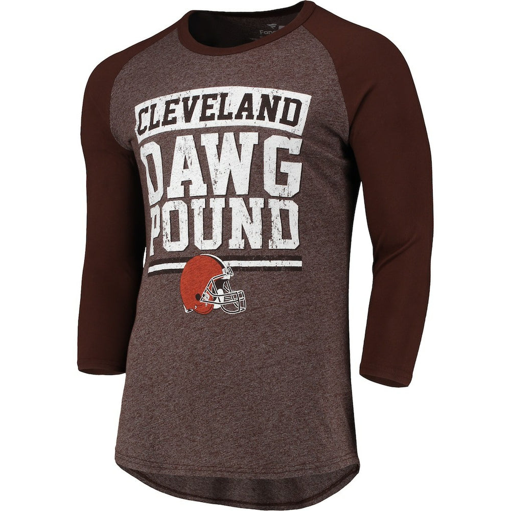 Pastime Raglan 3/4-Sleeve T-Shirt - Cleveland Browns