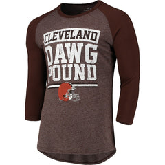 Pastime Raglan 3/4-Sleeve T-Shirt - Cleveland Browns