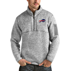 Antigua Team Logo Fortune Quarter-Zip Pullover Jacket - Buffalo Bills