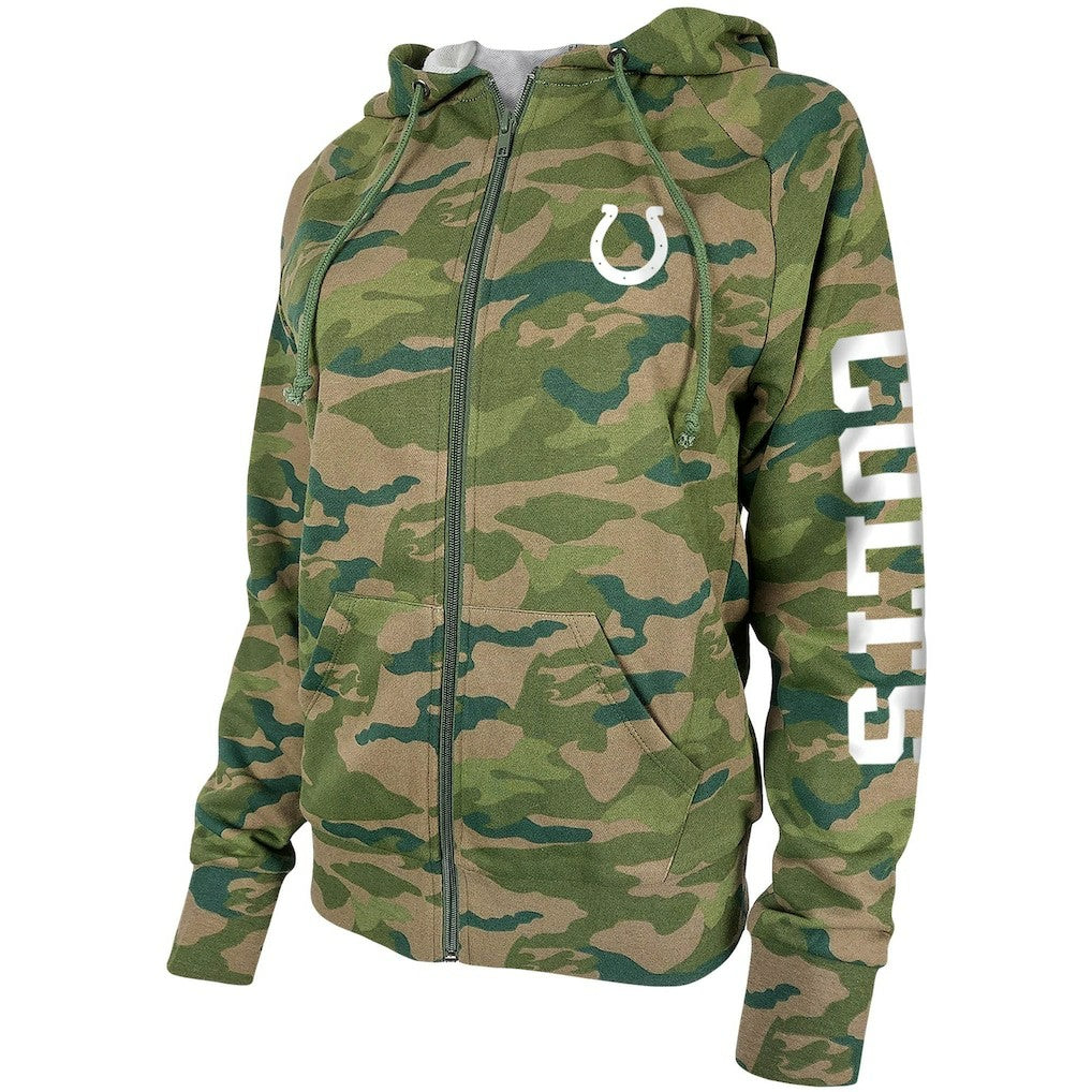 Women's Raglan Full-Zip Hoodie - Indianapolis Colts