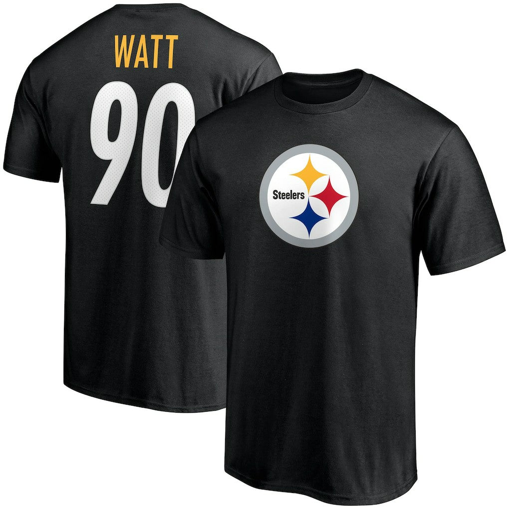 T.J. Watt  Player Icon Name & Number T-Shirt - Pittsburgh Steelers