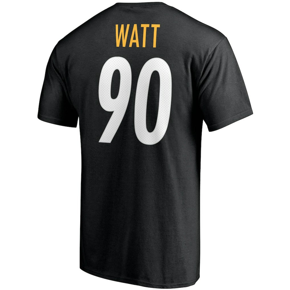 T.J. Watt  Player Icon Name & Number T-Shirt - Pittsburgh Steelers