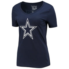 Dak Prescott  Women's Player Icon Name & Number V-Neck T-Shirt - Dallas Cowboys