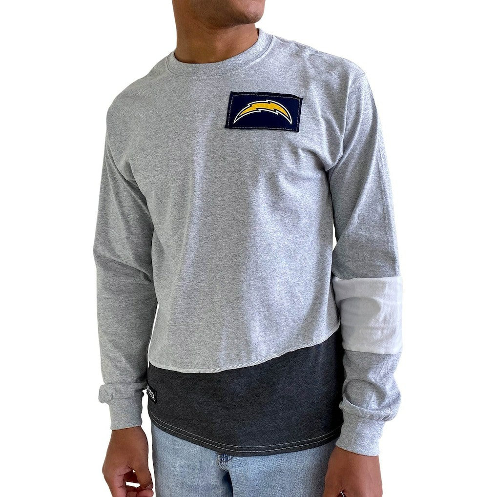 Refried Apparel Sustainable Angle Long Sleeve T-Shirt - Los Angeles Chargers