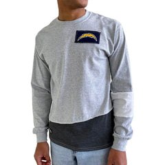 Refried Apparel Sustainable Angle Long Sleeve T-Shirt - Los Angeles Chargers