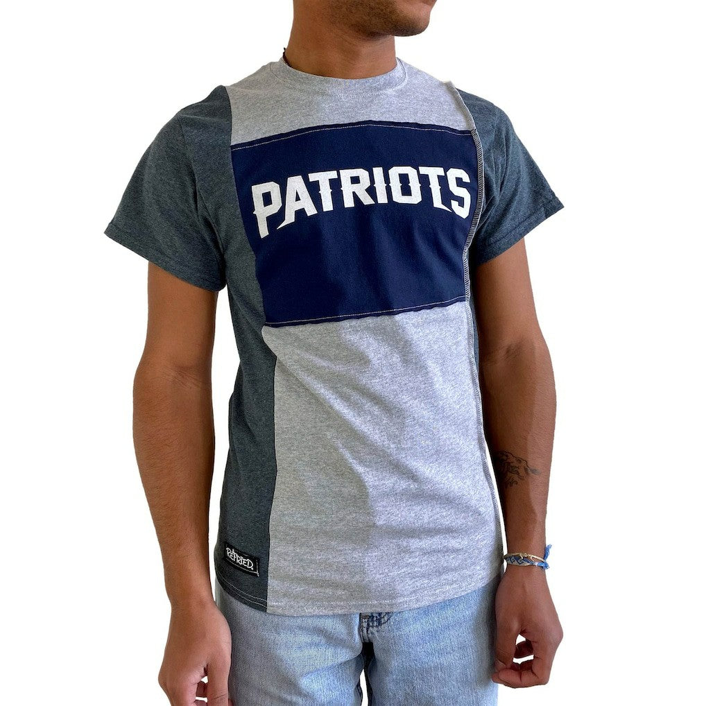 Refried Apparel Sustainable Split T-Shirt - New England Patriots