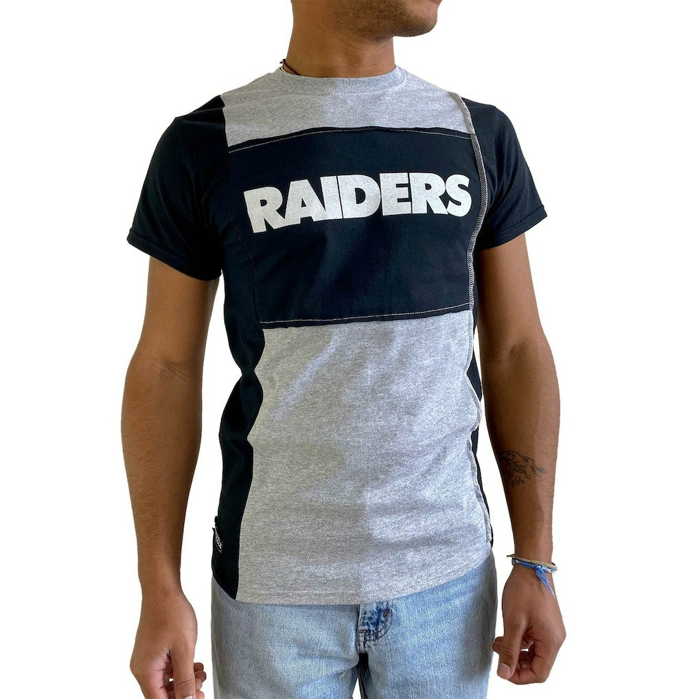 Refried Apparel Sustainable Split T-Shirt - Las Vegas Raiders
