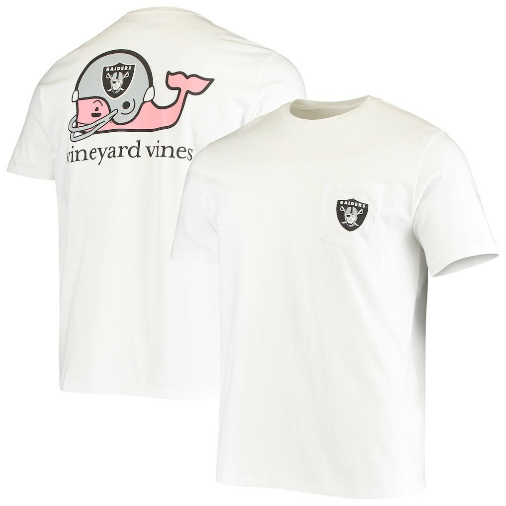 Vineyard Vines Big & Tall Helmet T-Shirt - Las Vegas Raiders