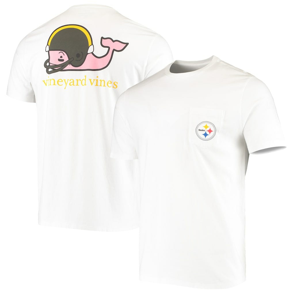 Vineyard Vines Big & Tall Helmet T-Shirt - Pittsburgh Steelers