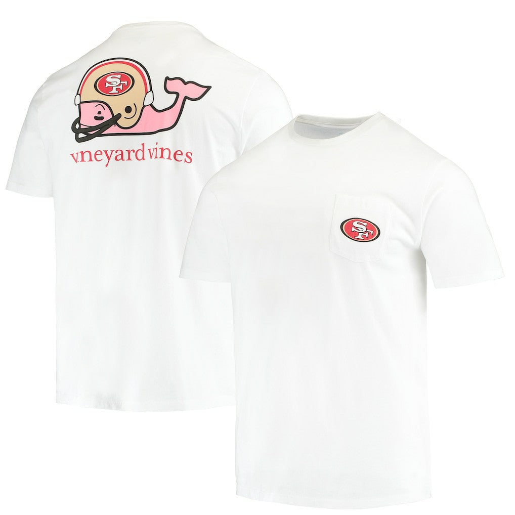 Vineyard Vines Big & Tall Helmet T-Shirt - San Francisco 49ers