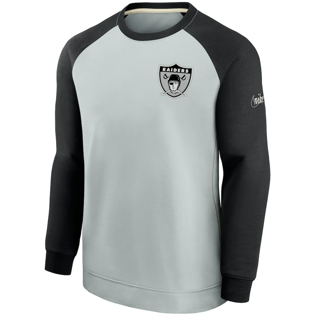 Historic Raglan Crew Performance Sweater - Las Vegas Raiders