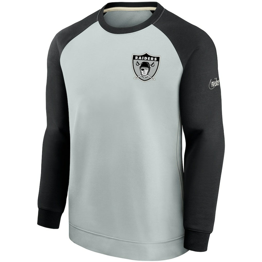 Historic Raglan Crew Performance Sweater - Las Vegas Raiders