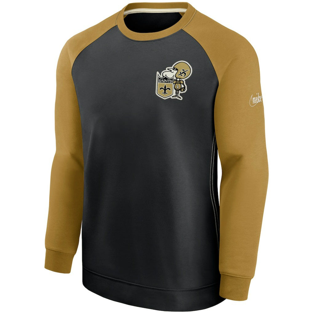Historic Raglan Performance Pullover Sweater - New Orleans Saints