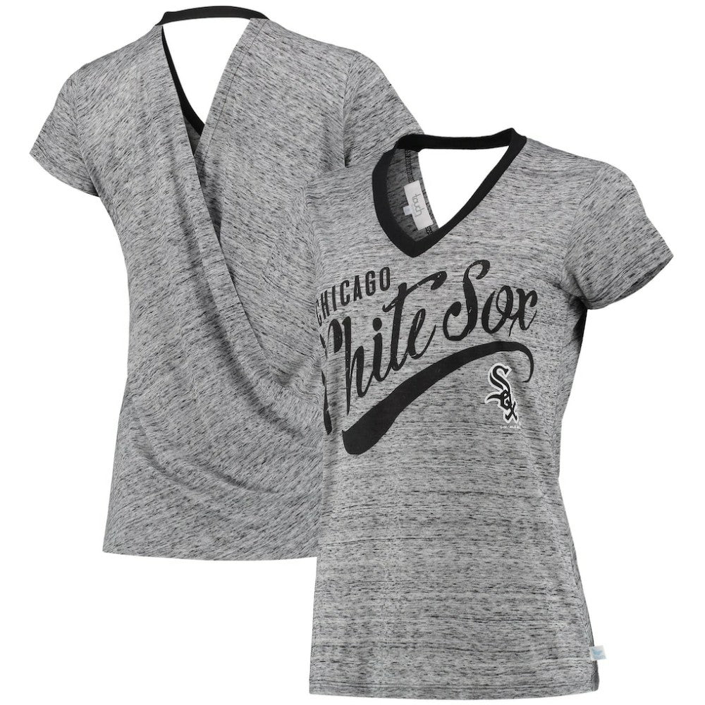 MLB Chicago White Sox Touch Women's Hail Mary V-Neck Back Wrap T-Shirt