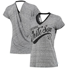 MLB Chicago White Sox Touch Women's Hail Mary V-Neck Back Wrap T-Shirt