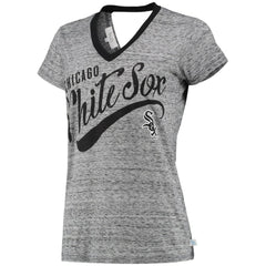 MLB Chicago White Sox Touch Women's Hail Mary V-Neck Back Wrap T-Shirt