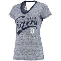 MLB Detroit Tigers Touch Women's Hail Mary V-Neck Back Wrap T-Shirt