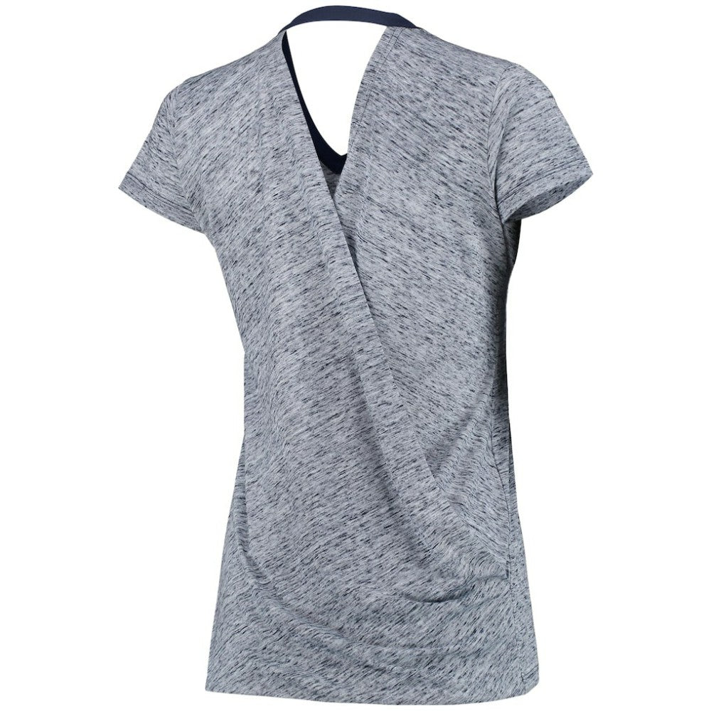 MLB Detroit Tigers Touch Women's Hail Mary V-Neck Back Wrap T-Shirt