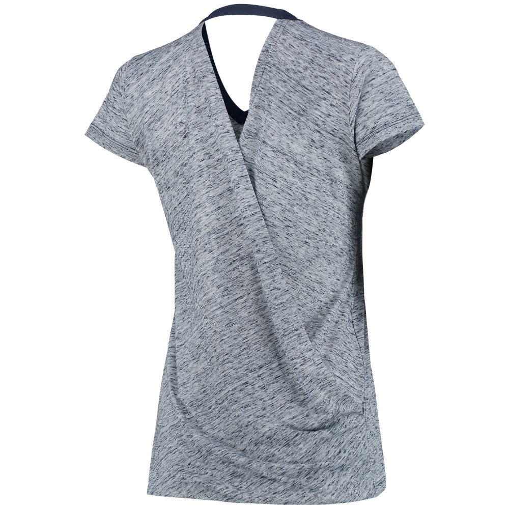 MLB Milwaukee Brewers Touch Women's Hail Mary V-Neck Back Wrap T-Shirt