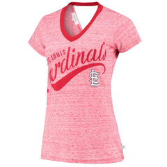 MLB St. Louis Cardinals Touch Women's Hail Mary V-Neck Back Wrap T-Shirt