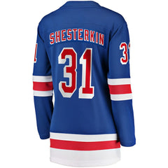 NHL Blue Igor Shesterkin New York Rangers Fanatics Women's Home Breakaway Jersey