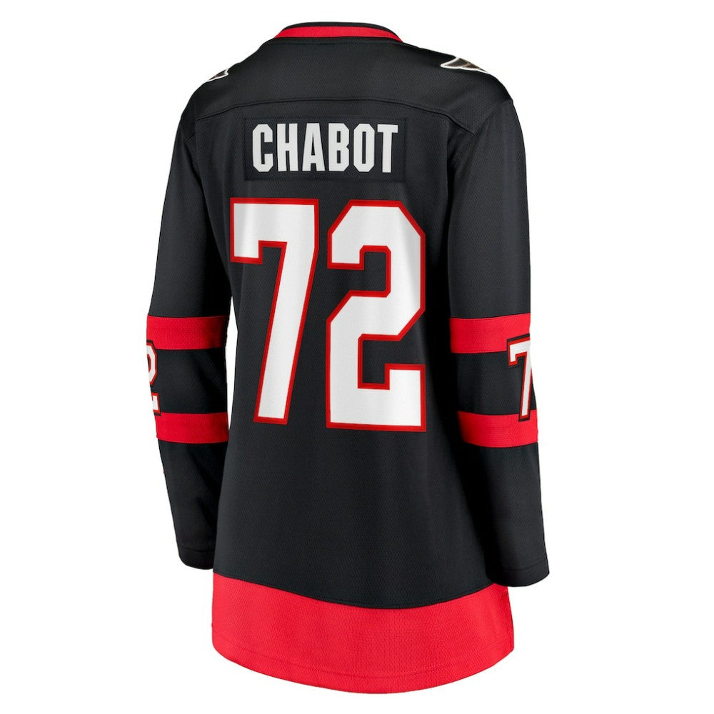NHL Black Thomas Chabot Ottawa Senators Fanatics Women's Home Breakaway Jersey