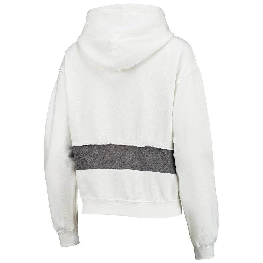 Refried Apparel Women's Sustainable Crop Dolman Pullover Hoodie - Carolina Panthers